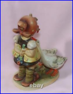 MJ Hummel GOOSE GIRL Crown Mark TMK 1 #47 Goebel Germany Figurine 7 1/2 Tall