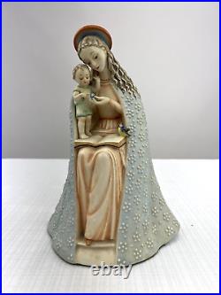 MJ Hummel Goebel Flower Madonna with Child Bluebird 11.5 Figurine 10/1 Germany