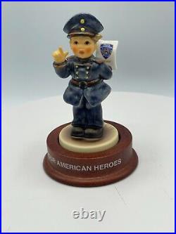 MJ Hummel Goebel Germany NYPD Foundation HALT! Salute to Our American Heroes