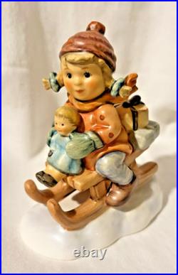 M I Hummel Goebel #2014/I Christmas Delivery Figurine 5 3/4 Without Box Signed