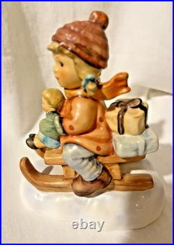 M I Hummel Goebel #2014/I Christmas Delivery Figurine 5 3/4 Without Box Signed M I Hummel Goebel #2014/I Christmas Delivery Figurine 5 3/4 Without Box Signed