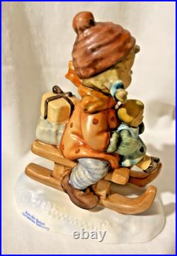 M I Hummel Goebel #2014/I Christmas Delivery Figurine 5 3/4 Without Box Signed