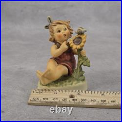 M. I. Hummel Goebel Figurine Sunflower Friends Hum 2104 with Box & COA M. I. Hummel Goebel Figurine Sunflower Friends Hum 2104 with Box & COA