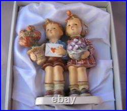 M I Hummel Goebel THE LOVE LIVES ON Porcelain Figurine Set Germany Mold 416 COA