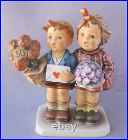M I Hummel Goebel THE LOVE LIVES ON Porcelain Figurine Set Germany Mold 416 COA