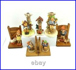 M. J. Goebel Hummel Ceramic Figures Bookends Boxes Candlesticks & More Huge Lot