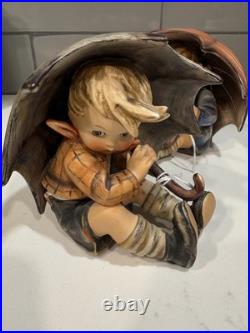 M. J. HUMMEL Goebel W. Germany Umbrella Boy & Girl Figurines Set 5
