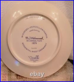 M. J. HUMMEL (W. GOEBEL WEST GERMANY 1972) 9TH ANNUAL PLATE 1979 Hum 272