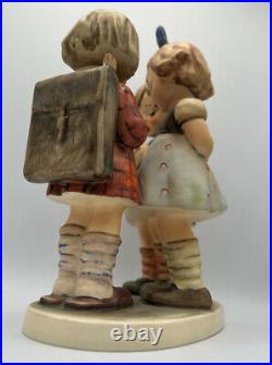 M. J. Hummel / Goebel Figurine 177/I TMK-5 School Girls Knitting 7.5 W. Germany