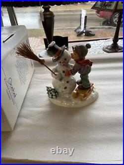 M. J. Hummel Goebel Making New Friends Made In Germany Snowman Figurine