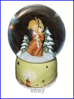 M. J. Hummel Musical Snow Globe Angel Christmas Song New In Box Oh Christmas Tree