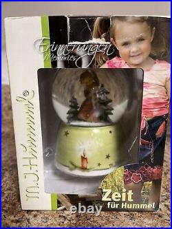 M. J. Hummel Musical Snow Globe Angel Christmas Song New In Box Oh Christmas Tree