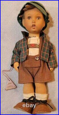 Male Doll MJ Hummel Goebel West Germany Rare 1st Edition Sessl Vinyl READ