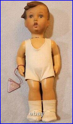 Male Doll MJ Hummel Goebel West Germany Rare 1st Edition Sessl Vinyl READ