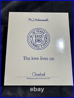 Old Vtg MJ HUMMEL GOEBEL Figures Boy Girl The Love Lives On Germany In Box