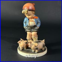 RARE 1930s Goebel Hummel #66 FARM BOY TMK-1 Crown Mark Germany Figurine