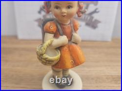 RARE 5 School Girl DOUBLE CROWN, Gold SEAL, Goebel Hummel #81, H2