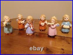 RARE 6 Goebel Hummel Nativity Sacrart Angels Playing Musical Instruments TMK 3