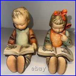 RARE GOEBEL Hummel BOOKWORM BOY & GIRL # 14/A & 14/B