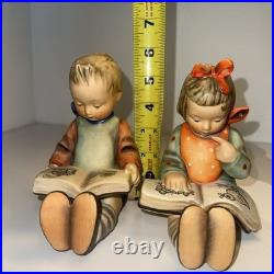 RARE GOEBEL Hummel BOOKWORM BOY & GIRL # 14/A & 14/B