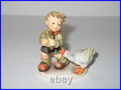 RARE Goebel Hummel Figurine CAN'T CATCH ME #2228 TMK8 3.5 T Boy withGoose