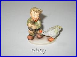 RARE Goebel Hummel Figurine CAN'T CATCH ME #2228 TMK8 3.5 T Boy withGoose