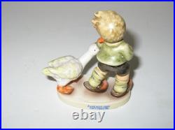 RARE Goebel Hummel Figurine CAN'T CATCH ME #2228 TMK8 3.5 T Boy withGoose