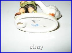 RARE Goebel Hummel Figurine CAN'T CATCH ME #2228 TMK8 3.5 T Boy withGoose