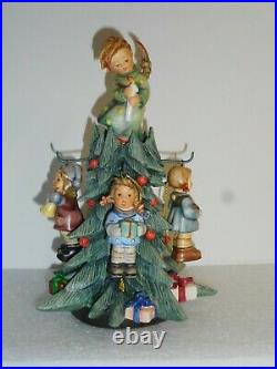 RARE Goebel Hummel Tis The Season Tree Ornament Display & 755/0 Heavenly Angel