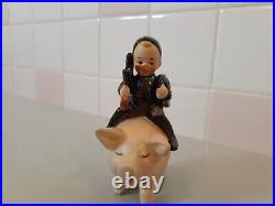 RARE Goebel Hummel W. Germany Chimney Sweep Boy on Pig Figurine Spo61