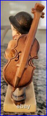 RARE! Goebel M. I. Hummel # 89/1 Little Cellist Double Crown TMK-1+1 Open Eyes