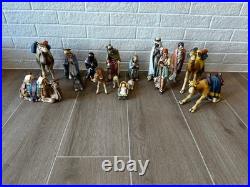 RARE HUMMEL GEOBEL Complete 16 Piece Holy Nativity Set Hand Painted