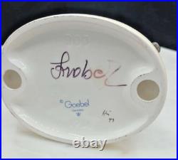 RARE Hand signed Goebel Hummel Figurine Bird Watcher 5 Tall TMK 7