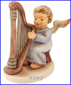 RARE Hummel 2096/B Heavenly Harpist Figurine 4 COA & BOX