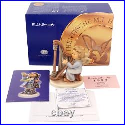 RARE Hummel 2096/B Heavenly Harpist Figurine 4 COA & BOX
