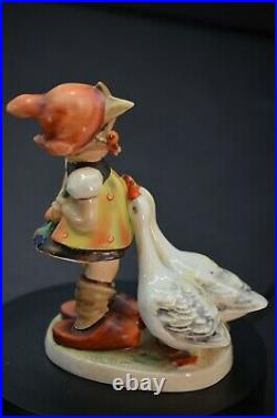 RARE TMK 1 GOEBEL Hummel Incised Crown Goose Girl 47 0 Raised Grass