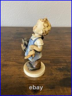 RARE VTG Goebel Hummel BOOTS Figurine #143 6.75H MADE IN US ZONE GERMANY TMK1