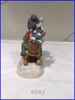 RIDE INTO CHRISTMAS HUMMEL Large stamped 396 1971 MJ GOEBEL W. GERMANY