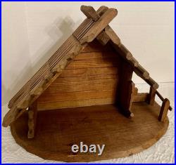 Rare Goebel Hummel 15-Pc Nativity Set W. Germany HX303 1960 with Crèche & Palm Tree