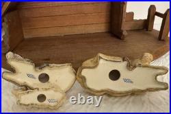 Rare Goebel Hummel 15-Pc Nativity Set W. Germany HX303 1960 with Crèche & Palm Tree