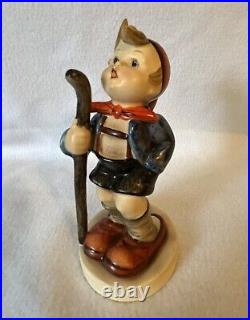 Rare Goebel Hummel #16'Little Hiker' Figurine TMK-1 Crown Mark? Excellent