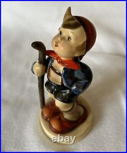 Rare Goebel Hummel #16'Little Hiker' Figurine TMK-1 Crown Mark? Excellent