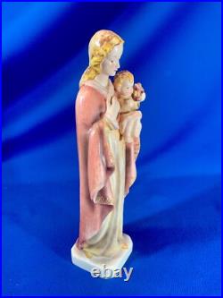Rare Goebel Hummel Figurine Mary In Pink Robe & Baby Jesus 10h Rare Goebel Hummel Figurine Mary In Pink Robe & Baby Jesus 10h
