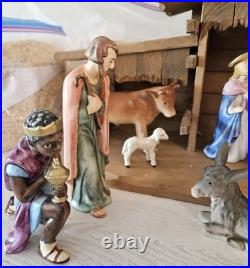 Rare Goebel Hummel Nativity Manger scene 11 Piece Germany