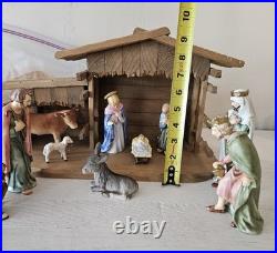 Rare Goebel Hummel Nativity Manger scene 11 Piece Germany