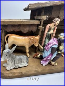 Rare Goebel Hummel Nativity Manger scene 7 Piece Germany With Original Stable Rare Goebel Hummel Nativity Manger scene 7 Piece Germany With Original Stable
