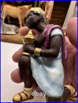 Rare Goebel Hummel Nativity Manger scene 7 Piece Germany With Original Stable