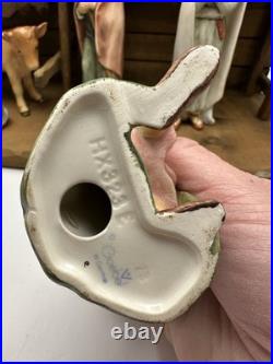 Rare Goebel Hummel Nativity Manger scene 7 Piece Germany With Original Stable