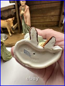 Rare Goebel Hummel Nativity Manger scene 7 Piece Germany With Original Stable