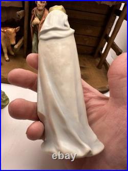 Rare Goebel Hummel Nativity Manger scene 7 Piece Germany With Original Stable